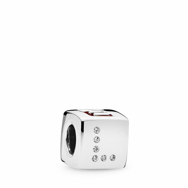 Pandora Love Dice Charm - Sterling Silver/Cubic Zirconia - Canada | GQ7674MU